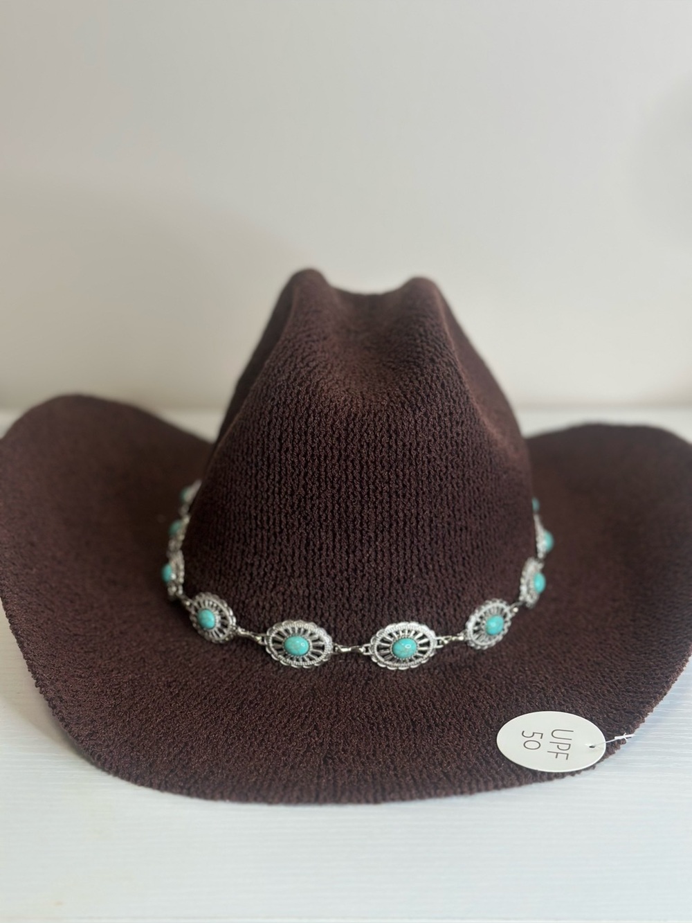 House of Harlow 1960 Brown Cowgirl Western Hat